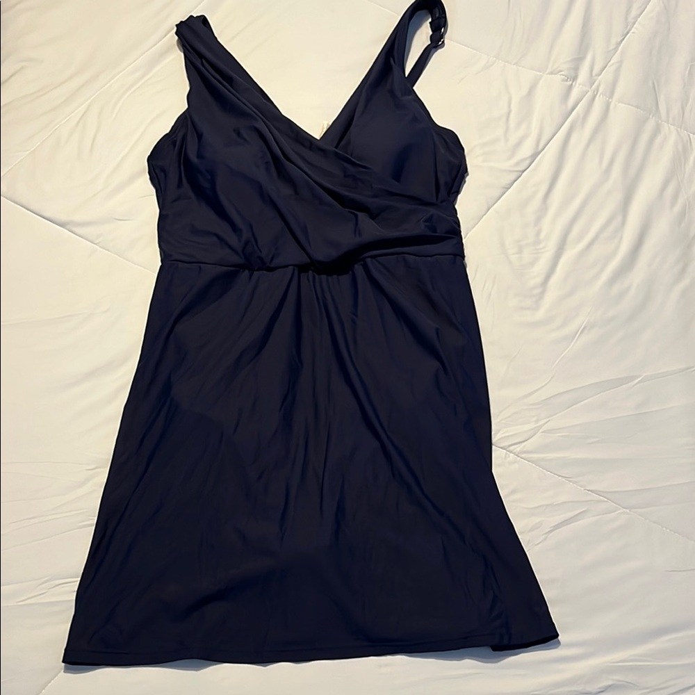 Lands' End Navy One-Piece Swimdress
